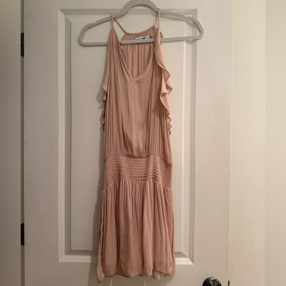 DO+BE Blush Mini Dress with Ruffle Detail